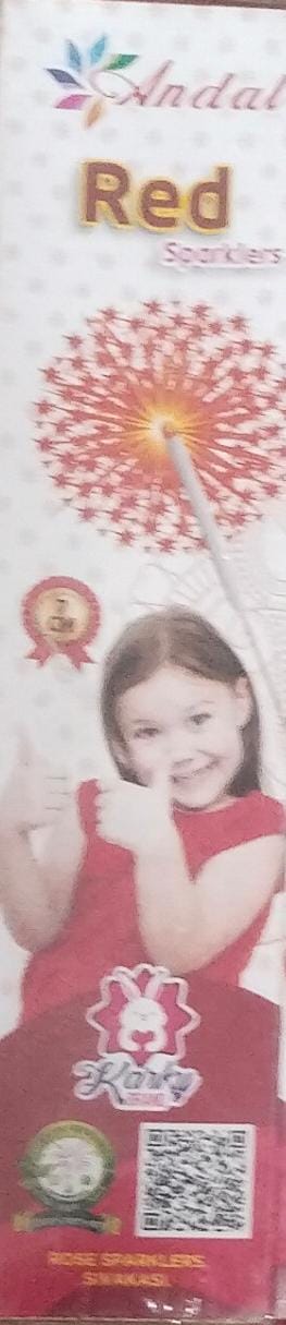 inba Crackers 7 Cm Red Sparklers(10pcs)